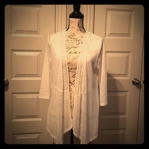 Torrid cardigan with crochet detail - white size 0